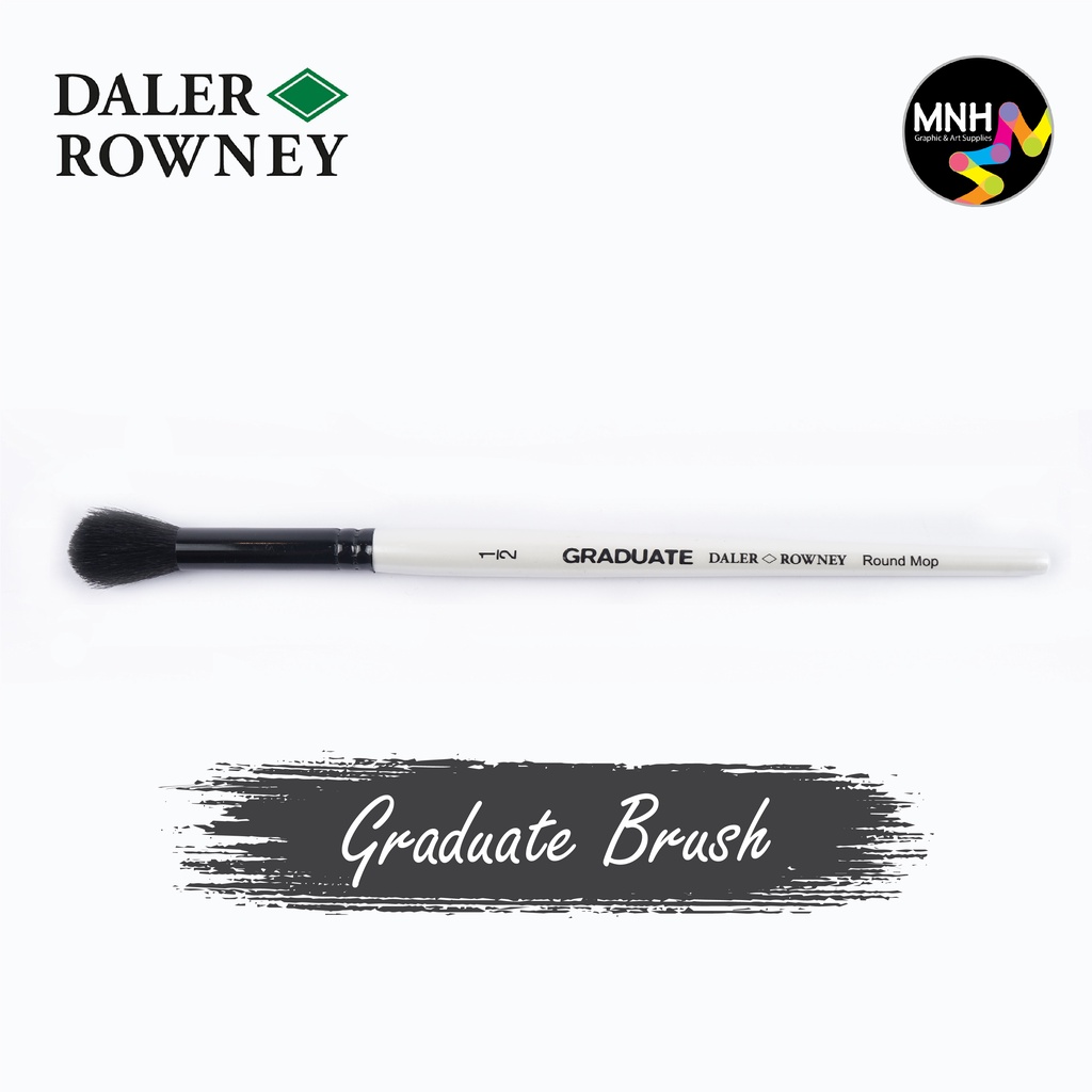 

Kuas Lukis Daler Rowney Graduate Black Goat Round Mop