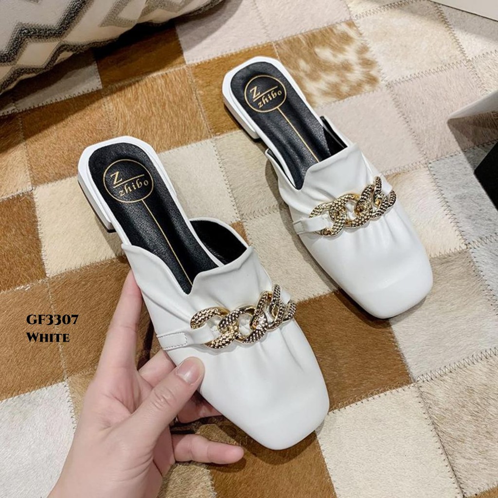 PRF Restock Mules Slip On Wanita With Zhibo GF3307