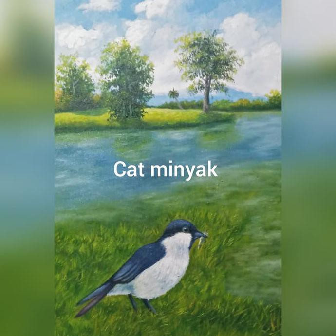 

IBARUl canvas lukis 30cmx40cm/Canvas untuk cat akrilik /cat minyak /kuas atau