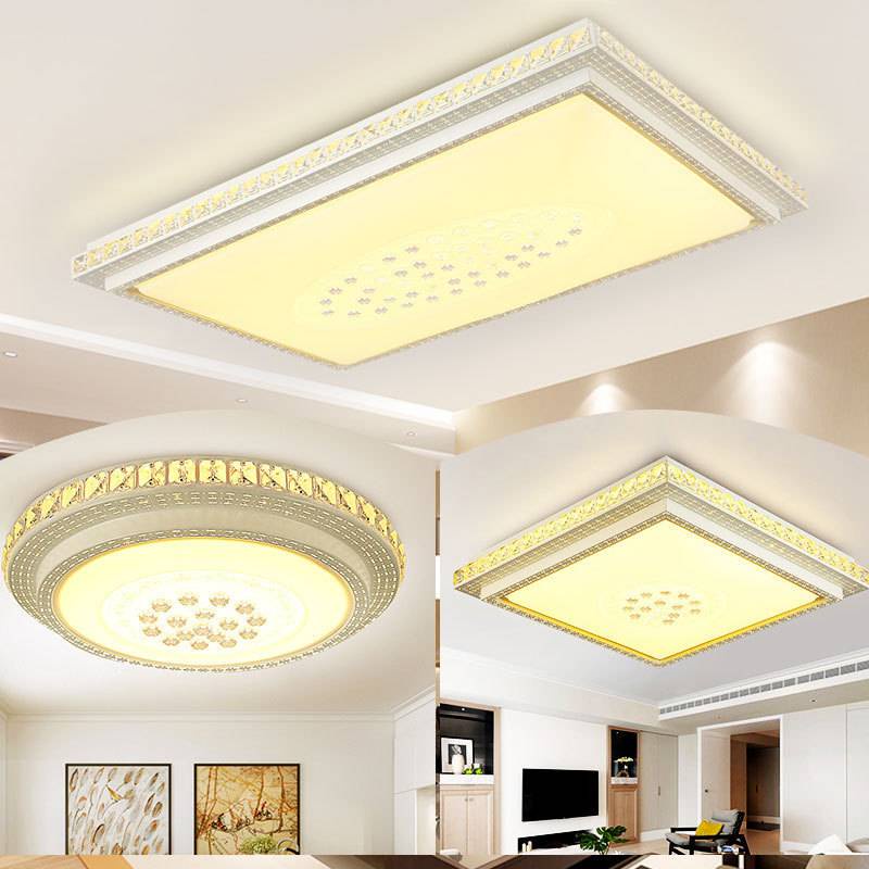 Lampu Led Ruang Tamu Lampu Gantung Lampu Hias Lampu Kamar Tidur Kristal Modern Remot Control