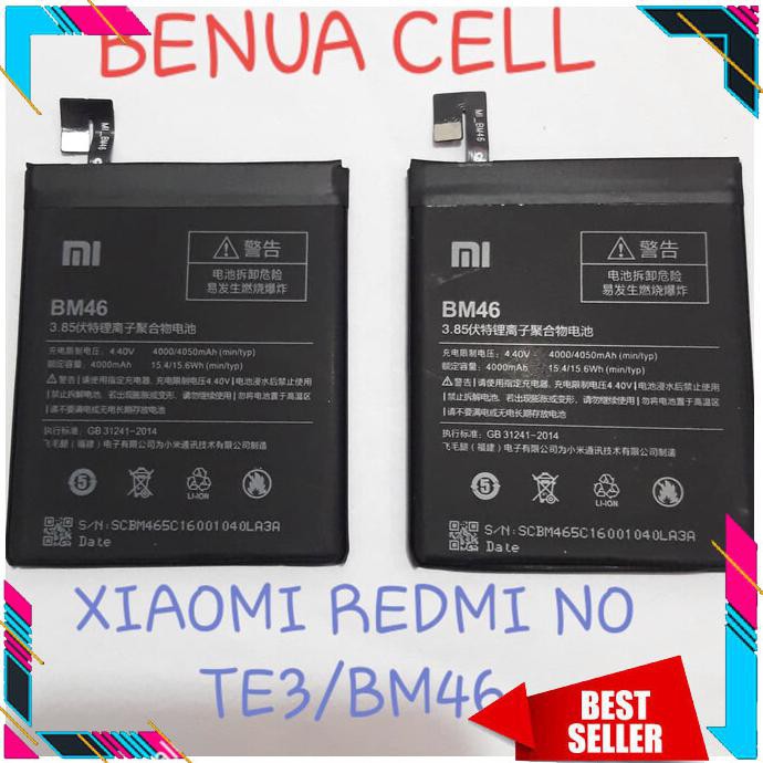 Baterai Xiaomi Redmi Note3 Bm46