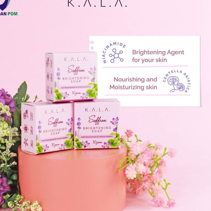 ☞ [BPOM] KALA Saffron Brightening Face Soap | Sabun Safron ☪