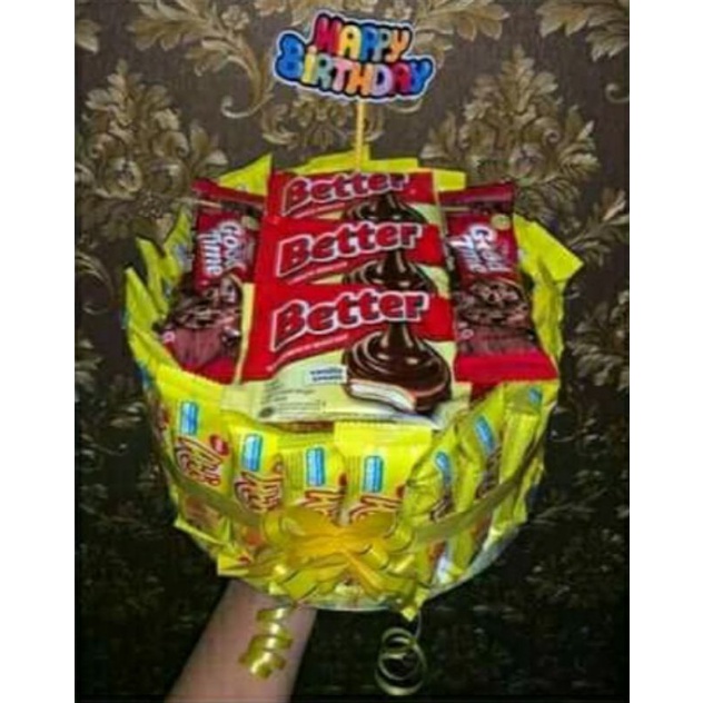 

snack tower / kado ulang tahun / buket murah