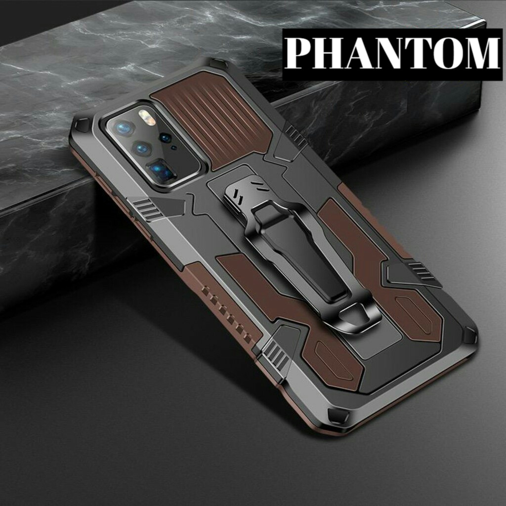 Case Robot Phantom VIVO Y20 Y20S Y20i Y12S Y51 2020 V20 V20SE Y12 Y15 Y17 Y30 Y50 Y11 Y91C Y1S Y95 Y91 Y93-COKLAT