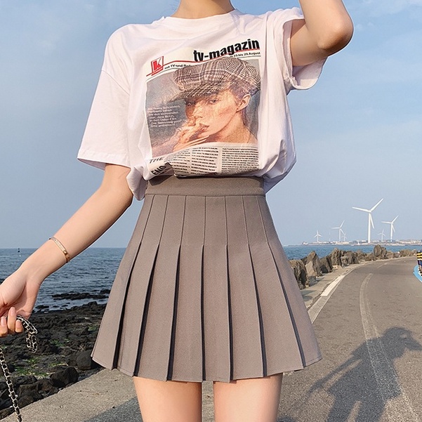 Basic Mini  Pleated Uniform Skirt 2688 (S-XXL)