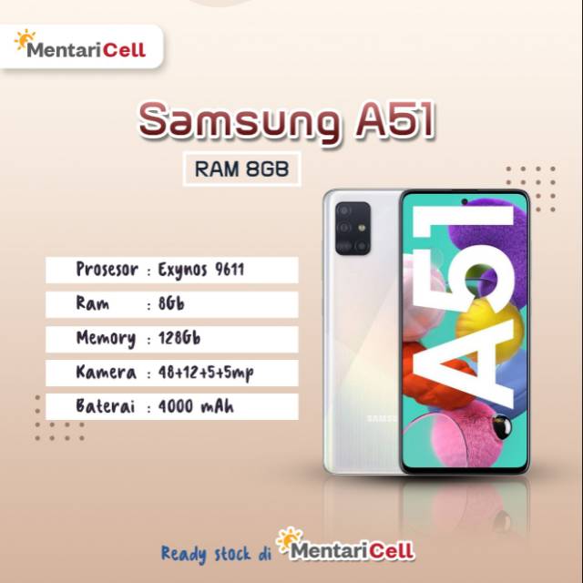 Samsung A51 Ram 8 128gb Garansi Resmi Indonesia