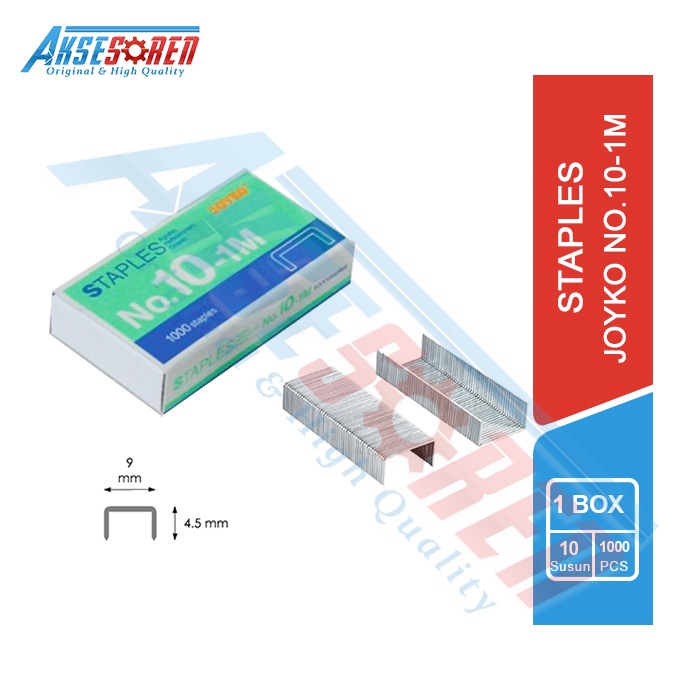

ISI REFILL STAPLES JOYKO [NO.10-1M] / STAPLER / CEKREKAN / HEKTER / ISI STEPLES MURAH