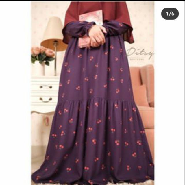 Ditsy Cherry ink purple / MM nazwa