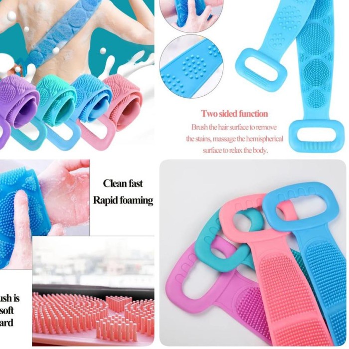 Sikat Silikon Punggung Handuk Mandi Silicone Brushes Bath Towel