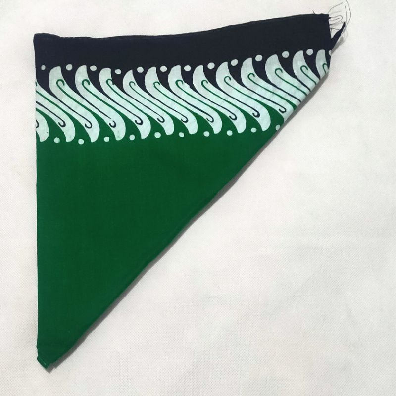 Udeng segitiga banyuwangi/warna/hijau/putih/hitam