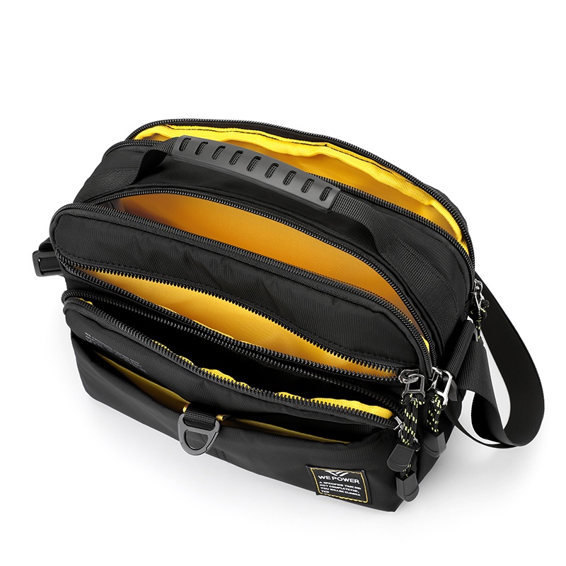 Tas Selempang Pria HAOSHUAI 5818 Sling Bag Pria Anti Air Bahan Dolby Lotto Coated