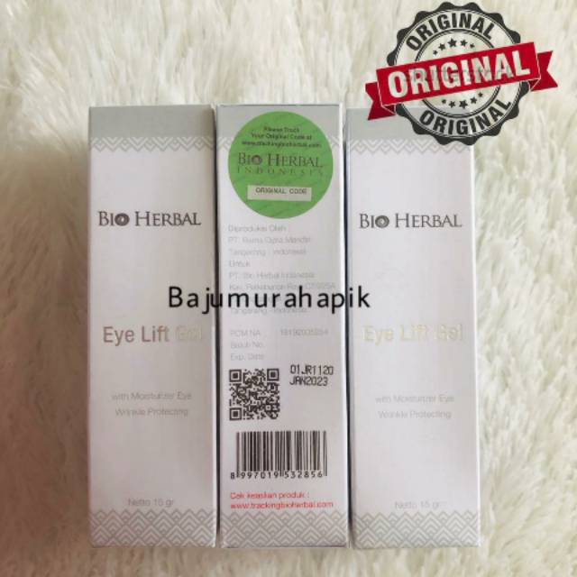 Bio Herbal Eye Lift Gel/bioherbal gel penghilang kantong mata