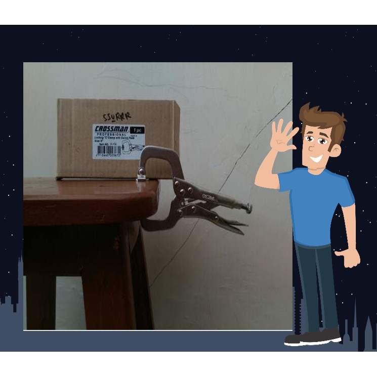 ALAT PERTUKANGAN Tang Catok / Klem C 6" Crossman TOOLS