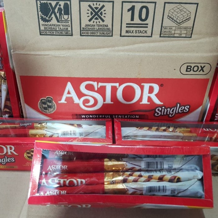 

Wafer-Biskuit- Astor Single 1Pak Isi 12 Pc -Biskuit-Wafer.