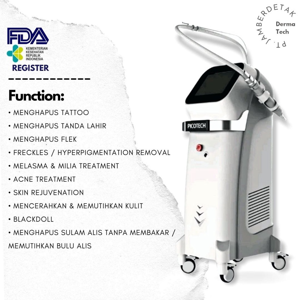 picotech laser picosecond hapus tatto flek removal blackdool whitening peremajaan eye brow erase