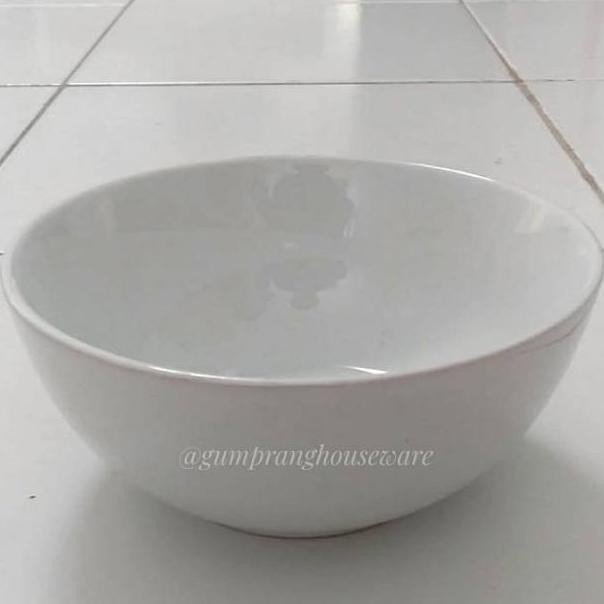 BIG SALE 2022 Mangkok keramik bulat mangkok putih polos 