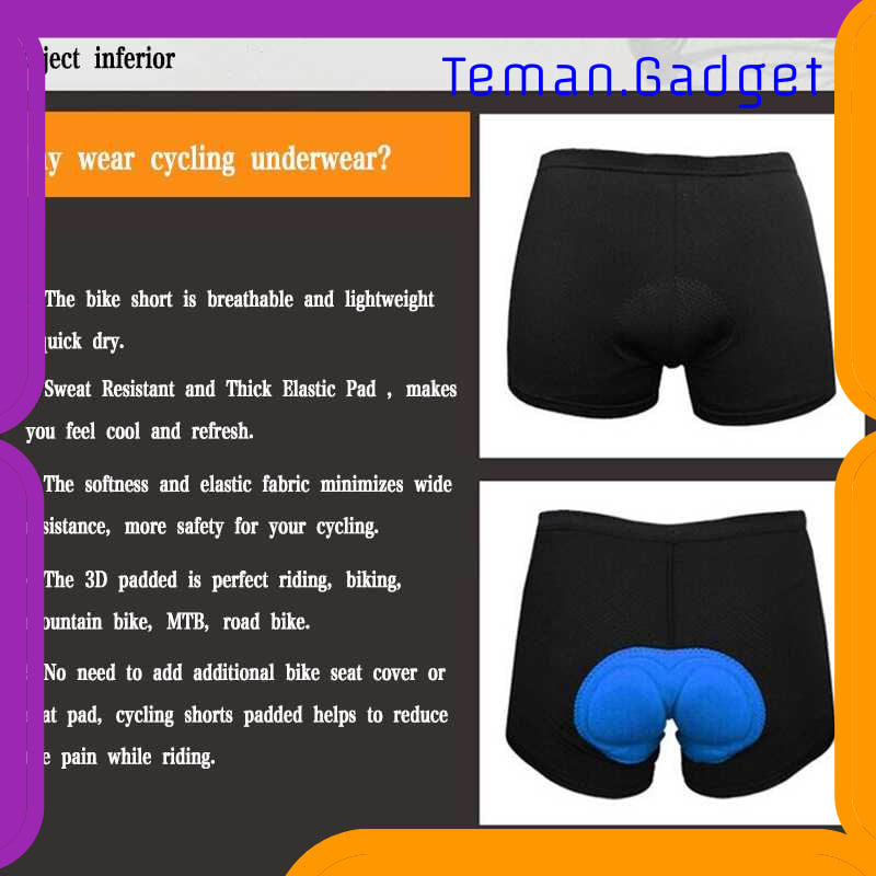 TG-IB692 BALIGHT CELANA DALAM SEPEDA CYCLING UNDERWEAR 3D PADDED SPONGE - CK01