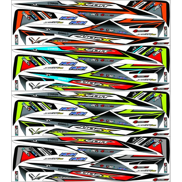 READY STOK Striping variasi stiker lis bodi Xeon rc xeon lama xeon karbu LAMINASI ANTI PUDAR