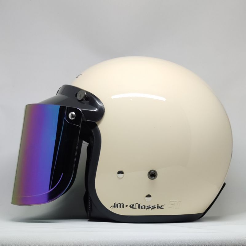 Helm Bogo Dewasa Retro Original JM-08 Flat Visor