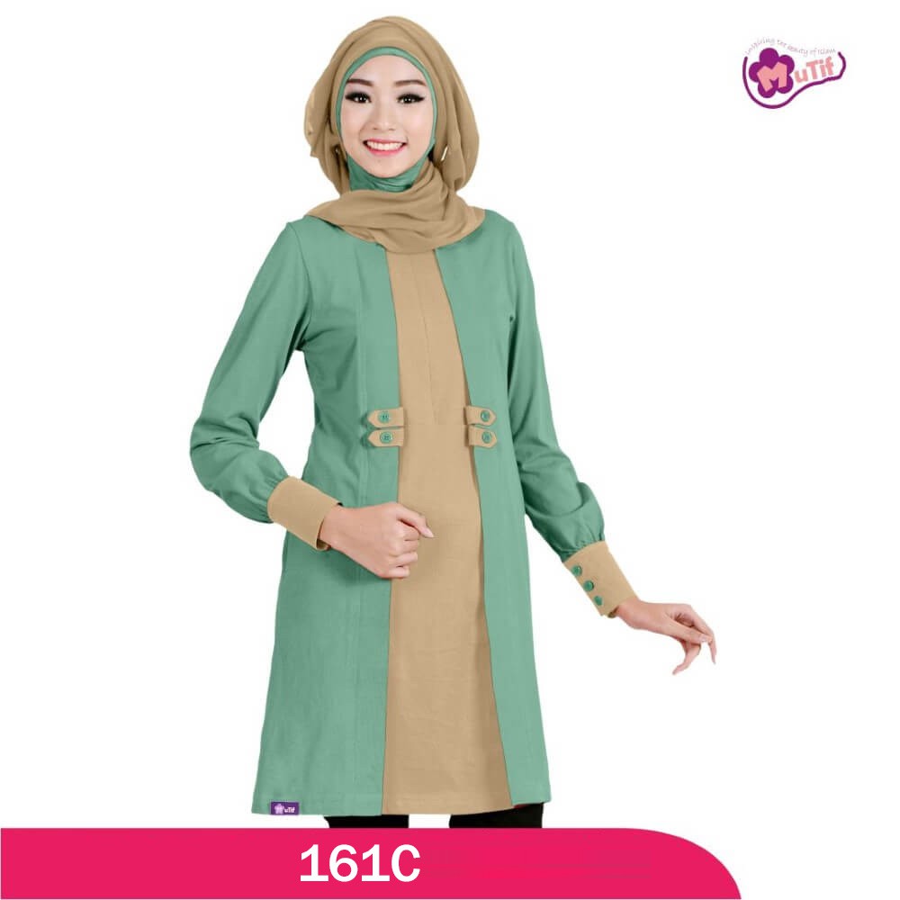 Baju Muslim Mutif - Baju Tunik - Busana Muslim Wanita