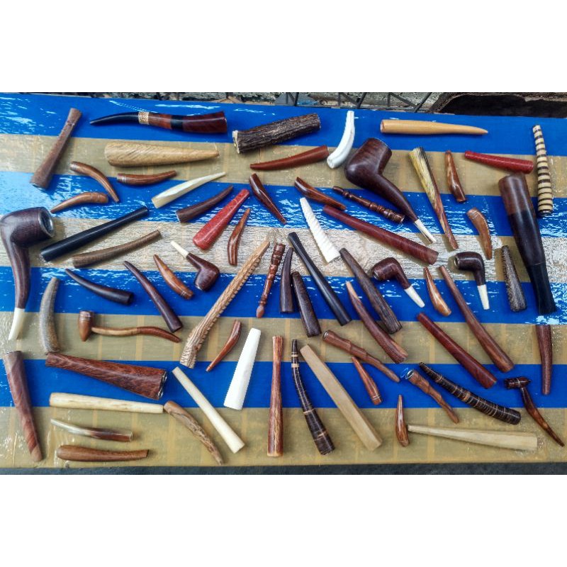 Jual Pipa Rokok Once Cangklong Dari Bahan Kayu Langka Bertuah Tulang