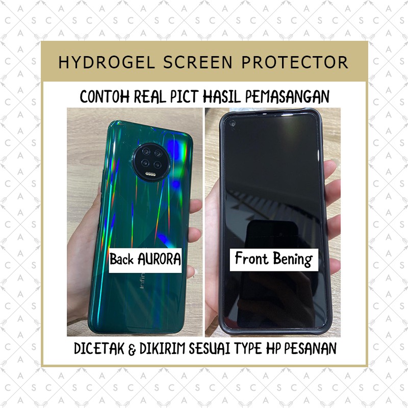 CASA Screen Protector Jelly / Hydrogel Depan Belakang - All Phone Types [Anti Gores Semua Type HP]