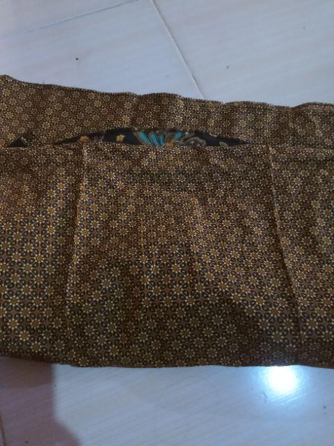 Shopashop Solo Batik Gamis Monita Motif Bunga Ilalang Kombinasi