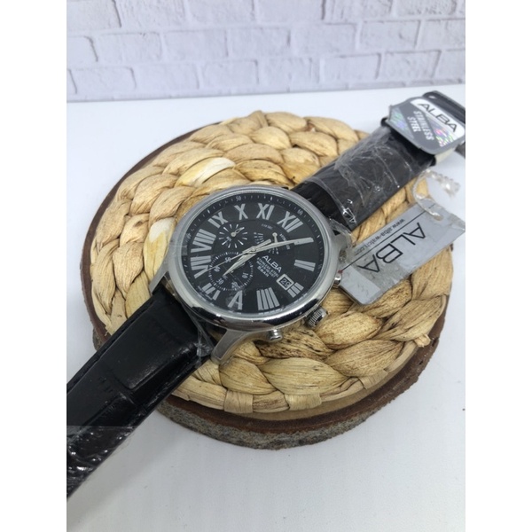 Jam Tangan Pria Alba Quartz kulitS6019 Original garansi resmi alba