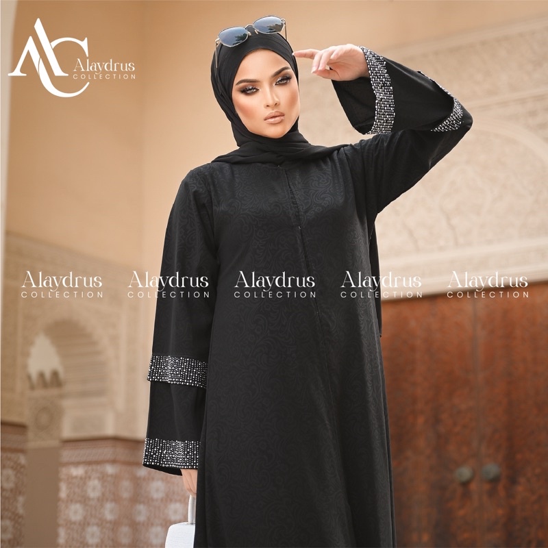 Abaya Gamis Turkey Hitam Saudi Dress Gamis Abaya Turkey Bahan Embos By Alaydrus Collection 883