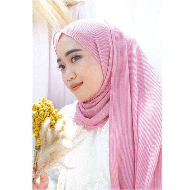 KERUDUNG PASMINA FULL PLISKET/ KERUDUNG VIRAL