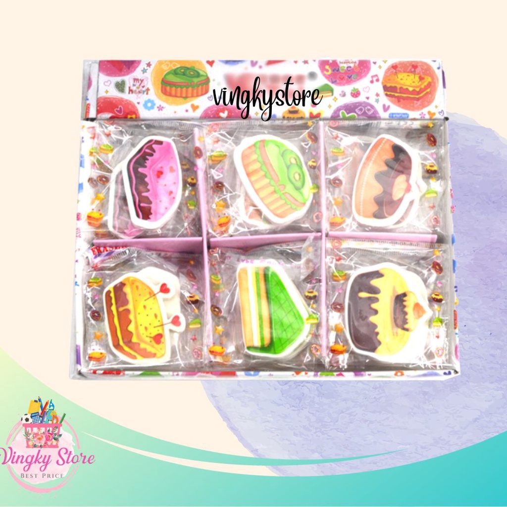 

Eraser / Penghapus Motif Kue Fancy