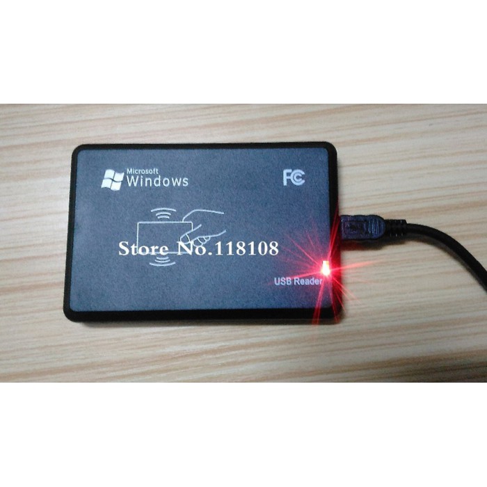 HQ USB RFID ID Contactless Proximity Smart Card Reader EM4001 EM4100 Win