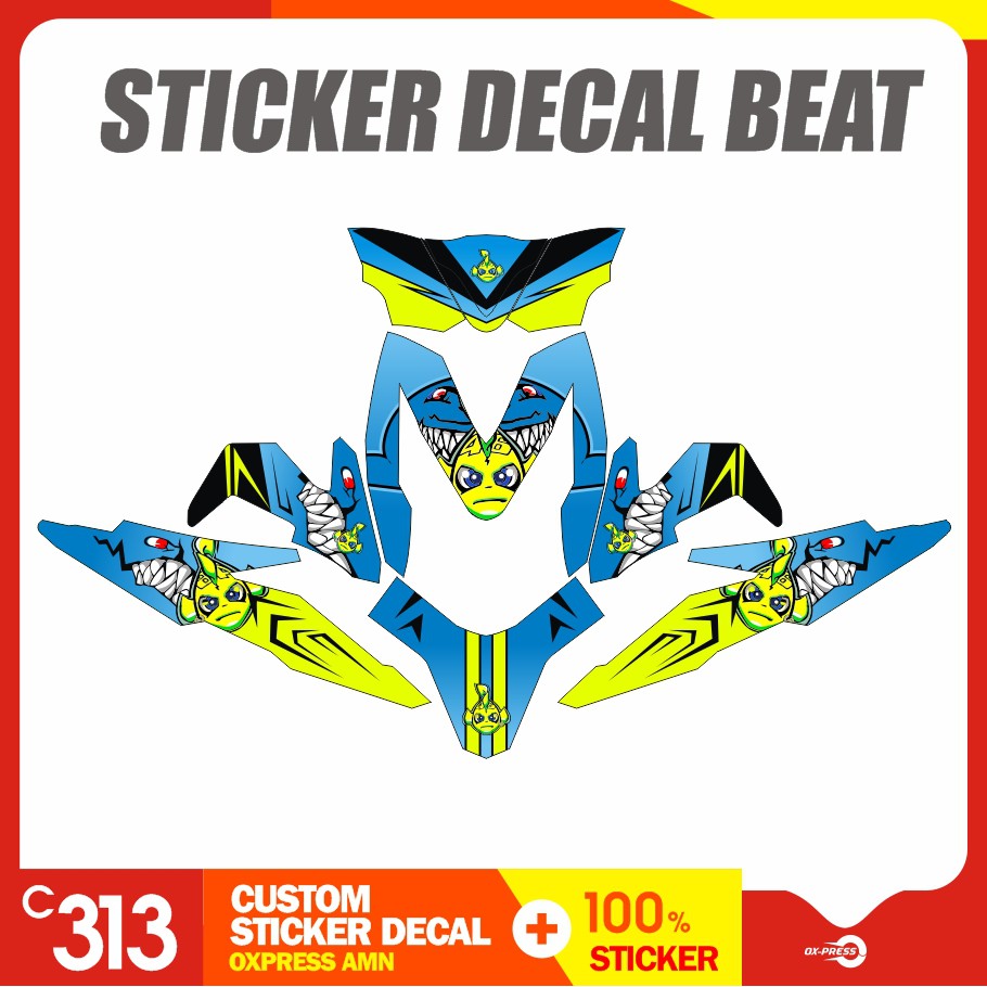 Stiker Striping Honda BEAT Custom Sticker (12)