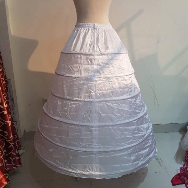 PLAT GRADE A Peticot Peticoat Pengembang Gaun Kawat GOWN Ring 6 PETIKUT BARBIE Quality 1 Petticoat