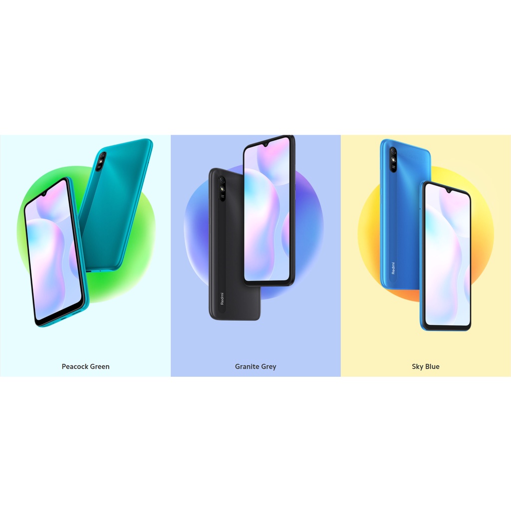 Xiaomi Redmi 9a RAM 4GB/128GB  Layar 6,52 Inci HP Baru Garansi 1 Tahun 4G LTE Smartphone