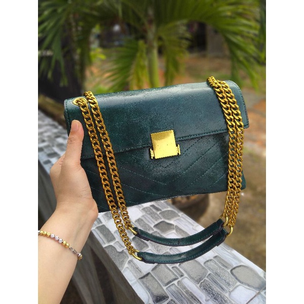 (sale) tas wanita branded kulit asli no brand seken second preloved bekas