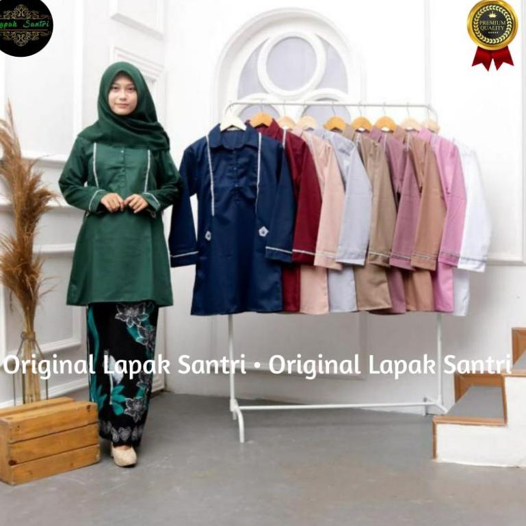 GUM.02Jl22ј - Baju Santri | Tunik Santri | Tunik Santri Putri Toyobo | Atasan Santriwati | Baju Atas