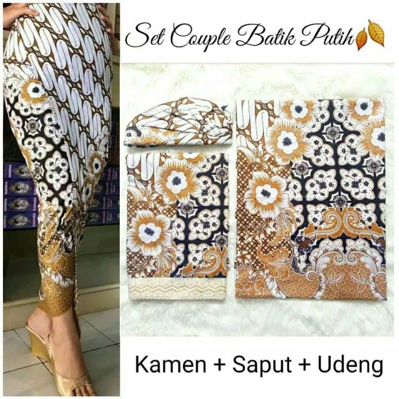 Set couple saput udeng batik klasik