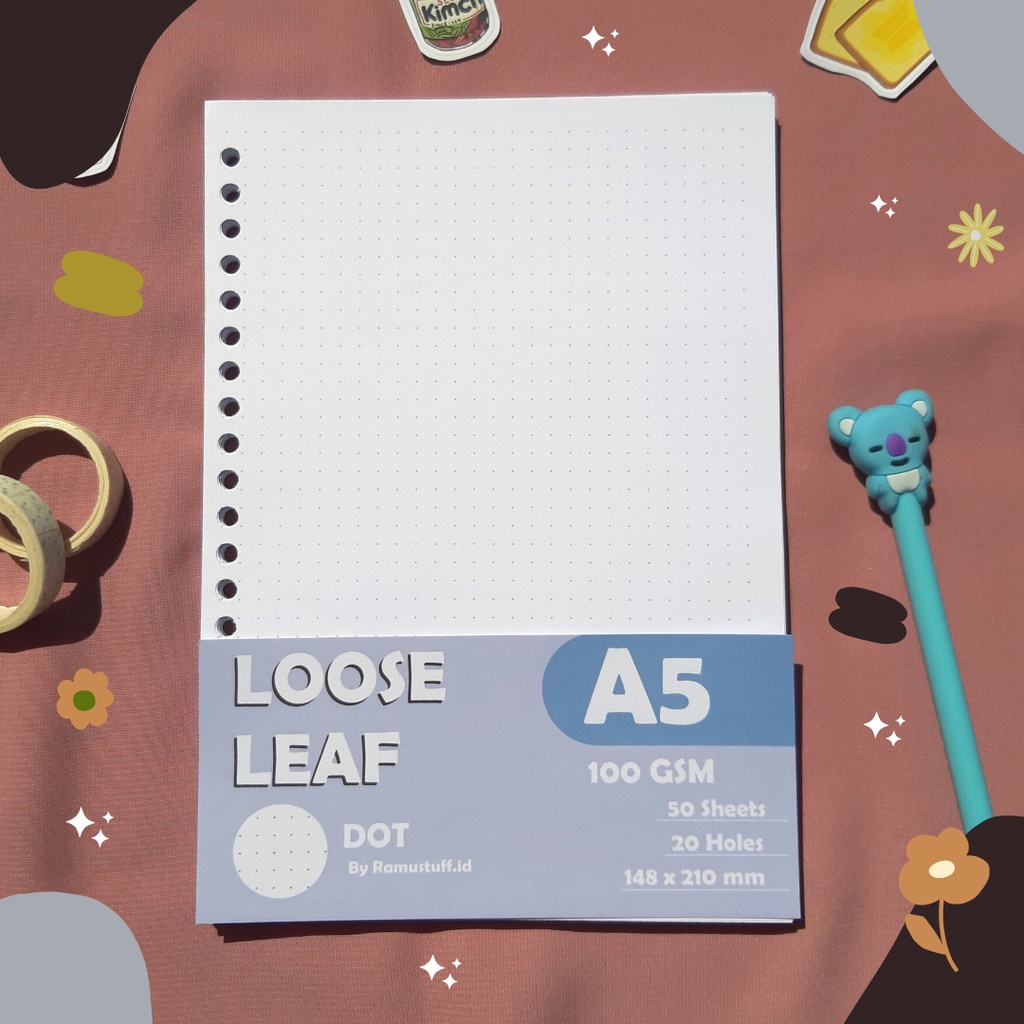 

A5 LOOSE LEAF 100 GSM DOT