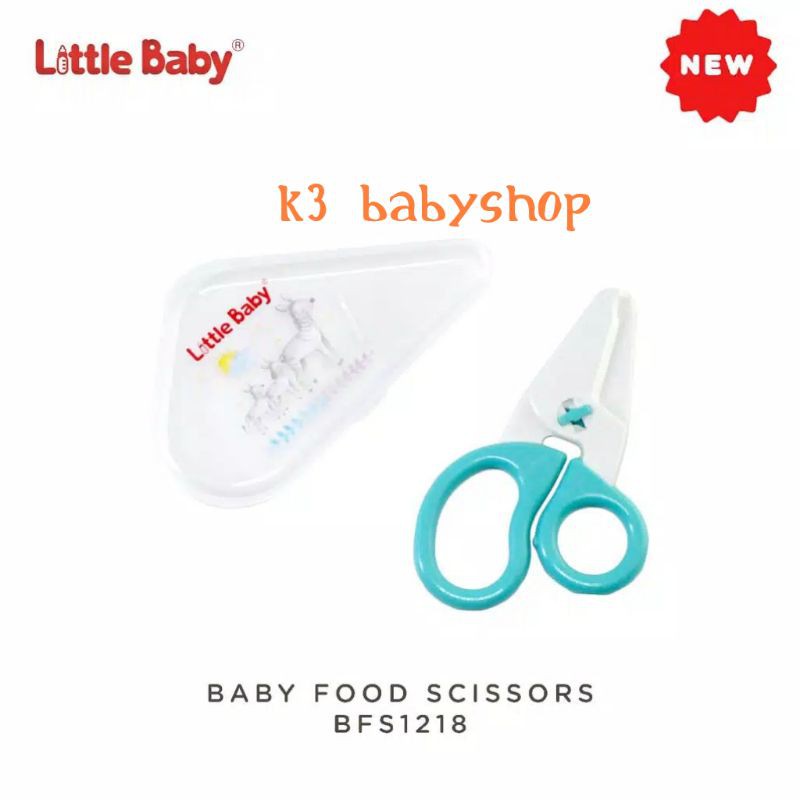 Little Baby Food Scissors Cutter Gunting Penghalus Makanan bayi MPASI anak travel traveling