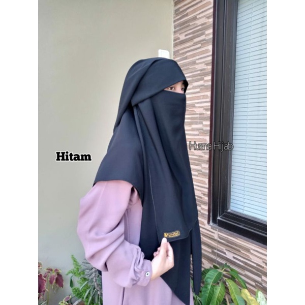 [BRAND HUSNA HIJAB] NIQAB YAMAN PONI / Long Yaman Poni / Yaman Poni