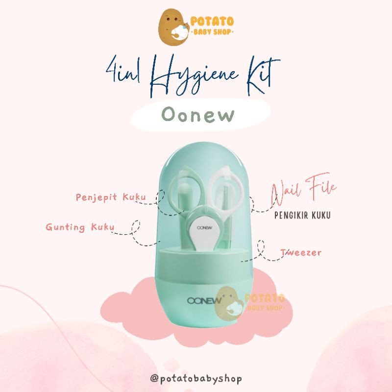 Oonew 4in1 Hygiene Set - Alat Perawatan Gunting Kuku Anak