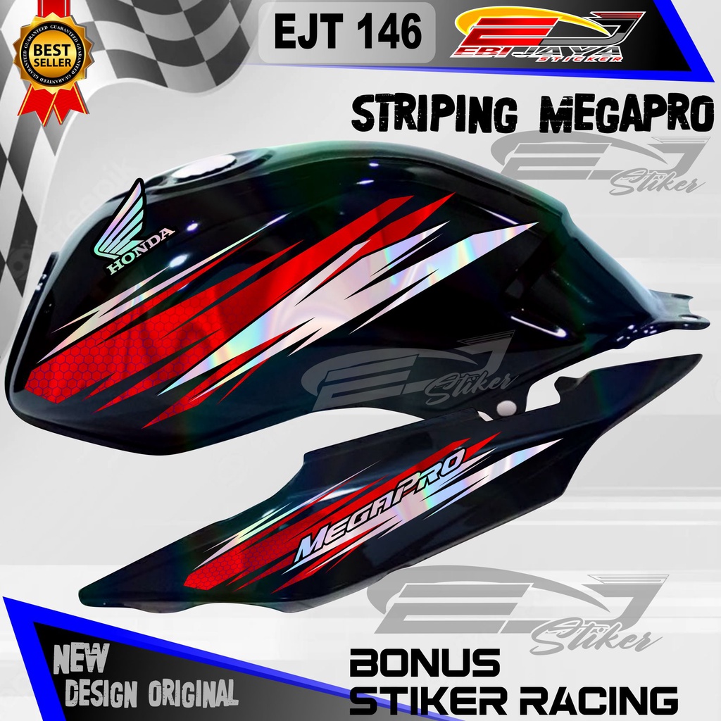 striping mp megapro primus hologram / stripong motor megapro / stiker motor / decal stiker motor meg