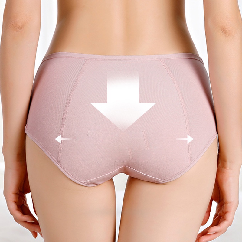 Celana Dalam Katun Murni Anti Geser Ke Samping Periode Fisiologis Celana Tahan Bocor Menstruasi