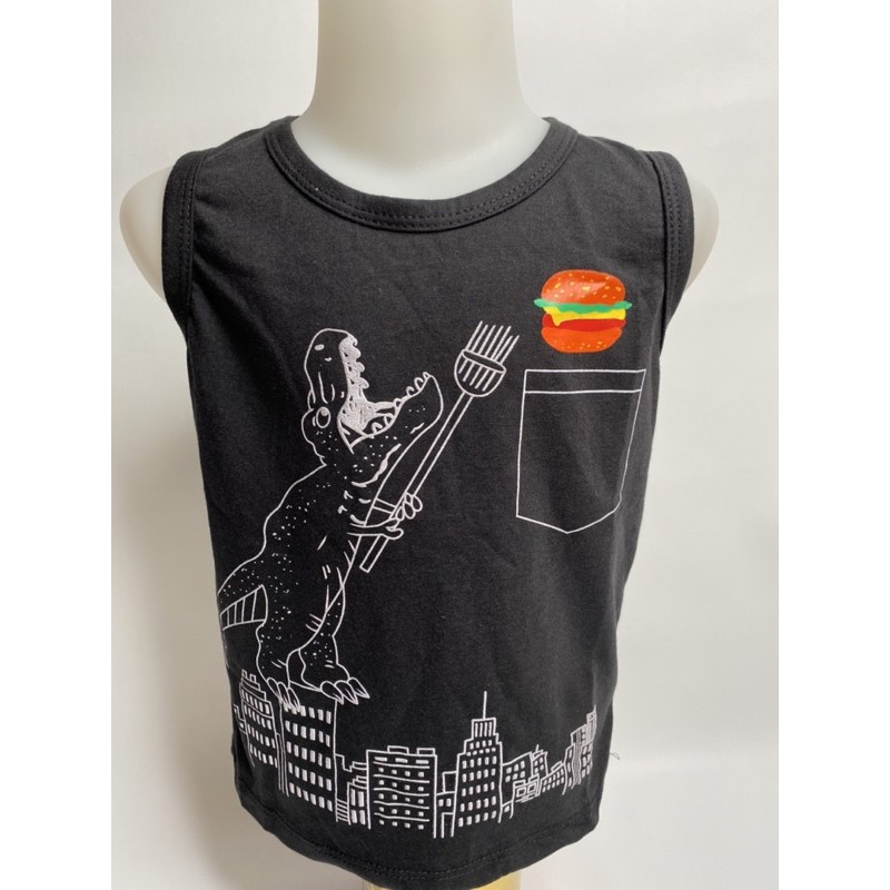 Singlet anak2 (DINO BURGER)1-10 tahun