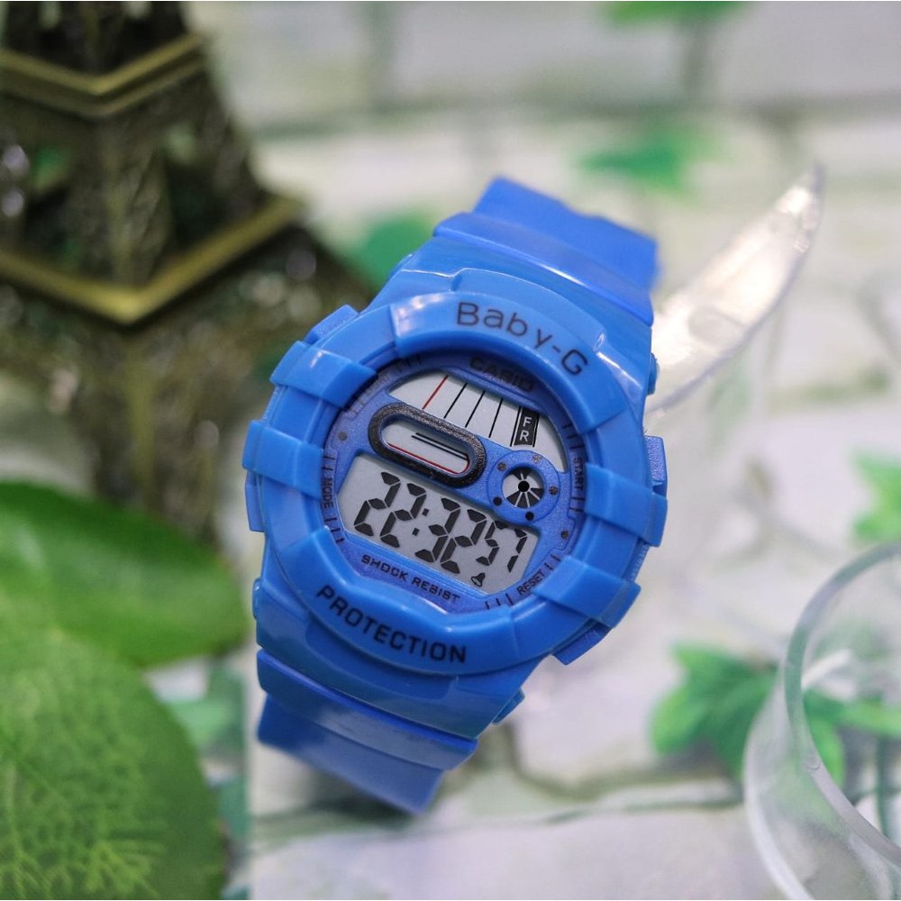 JAM TANGAN WANITA CASIO BABY G PERFOMA DIGITAL BLUE