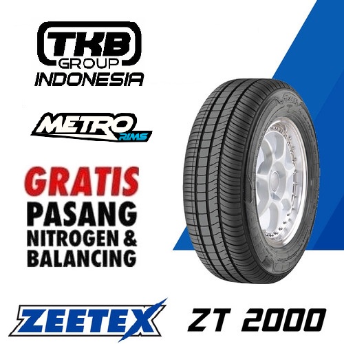 Ban Mobil Baleno City Ring 16 195/55 ZEETEX ZT 2000 195 55 R16 Ban Tubles Untuk Velg Ring16 GRATIS P