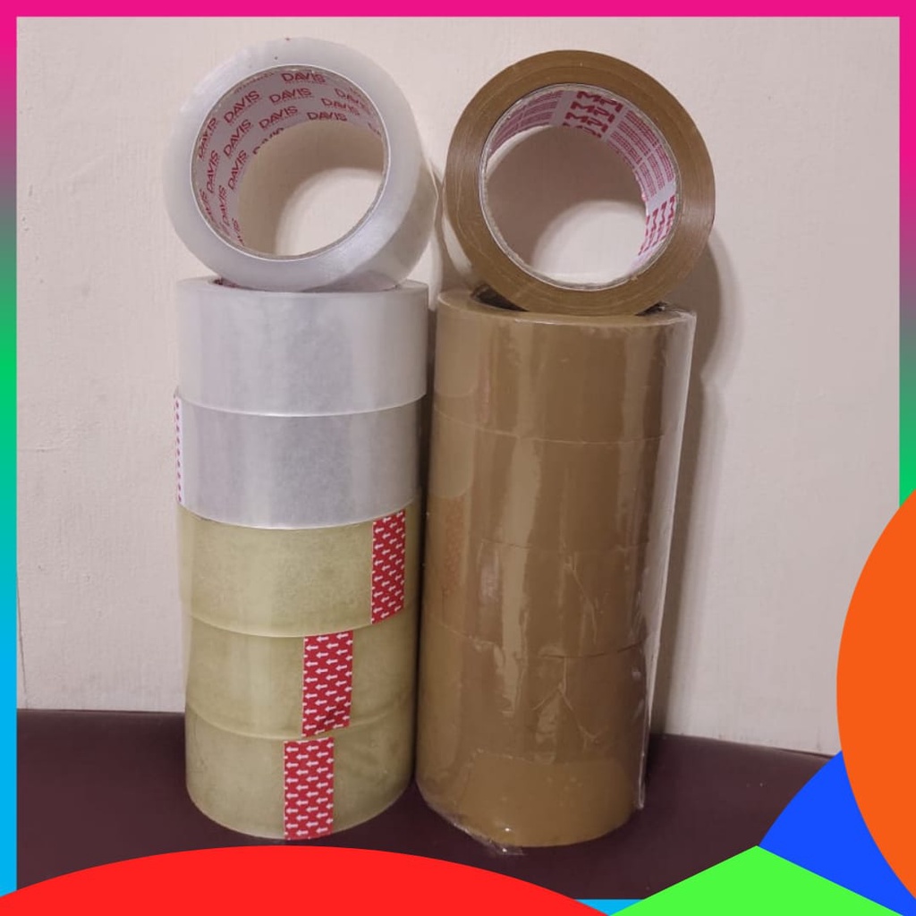 

LAKBAN 2 INCHI 100 YARD BUAT PACKINGAN KUALITAS BAGUS COKLAT BENING PUTIH