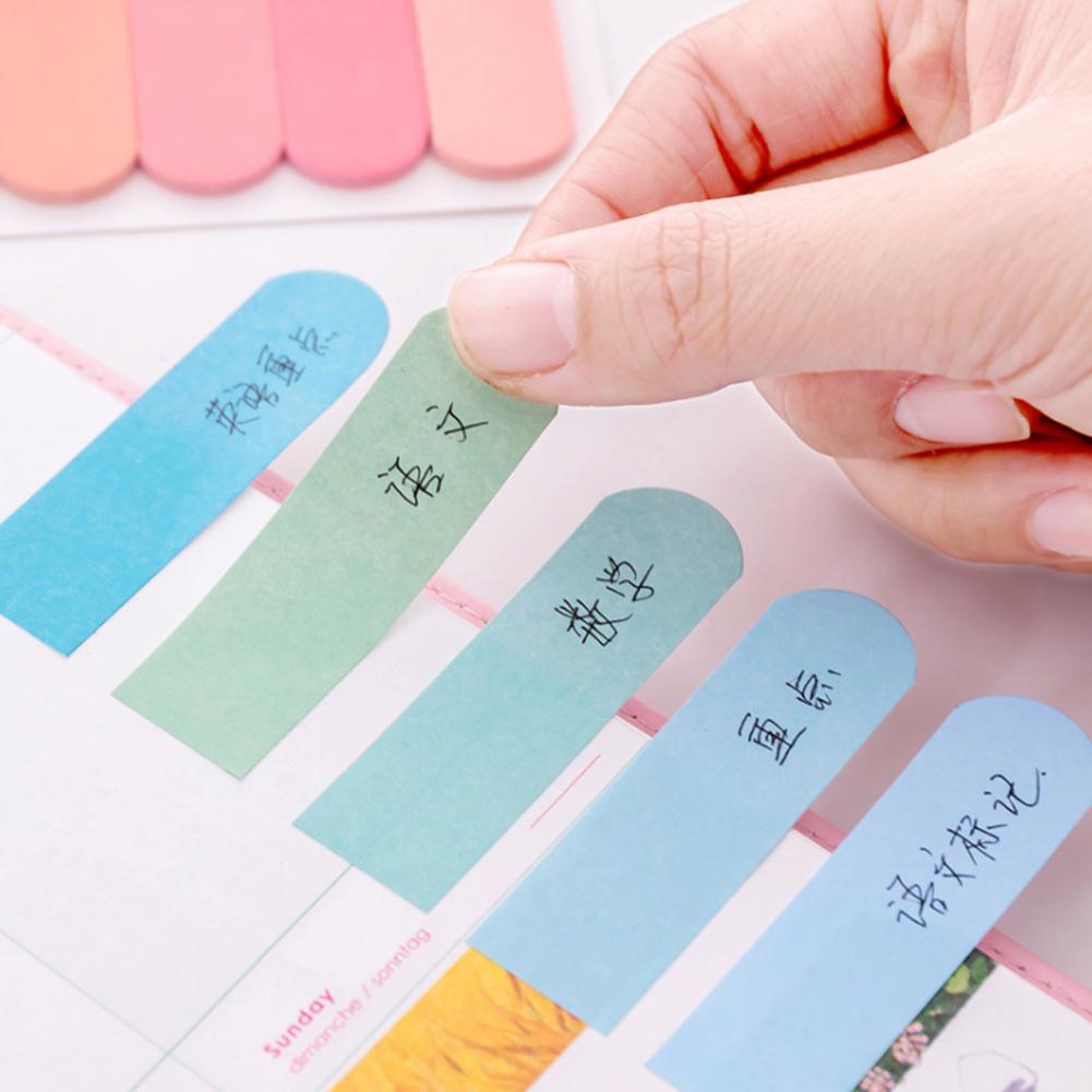 (Tk) 120 Lembar / Pak Sticky Note / Memo Pad Warna Gradasi Gaya Jepang Untuk Sekolah