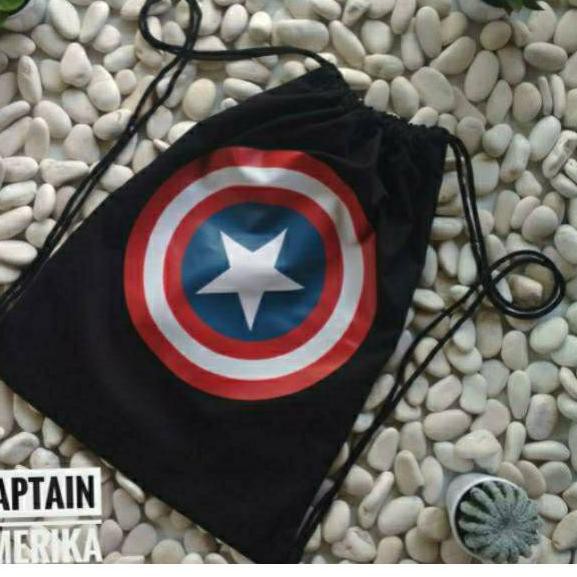 [ Terbaru ] M7P TAS SERUT / STRINGBAG CAPTAIN AMERICA NEW ✅